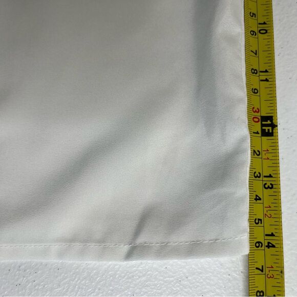 Chicos Floral Front Knit Woven Tee Boat Neck Ivory Ecru Long Sleeve Women Large - Picture 12 of 14